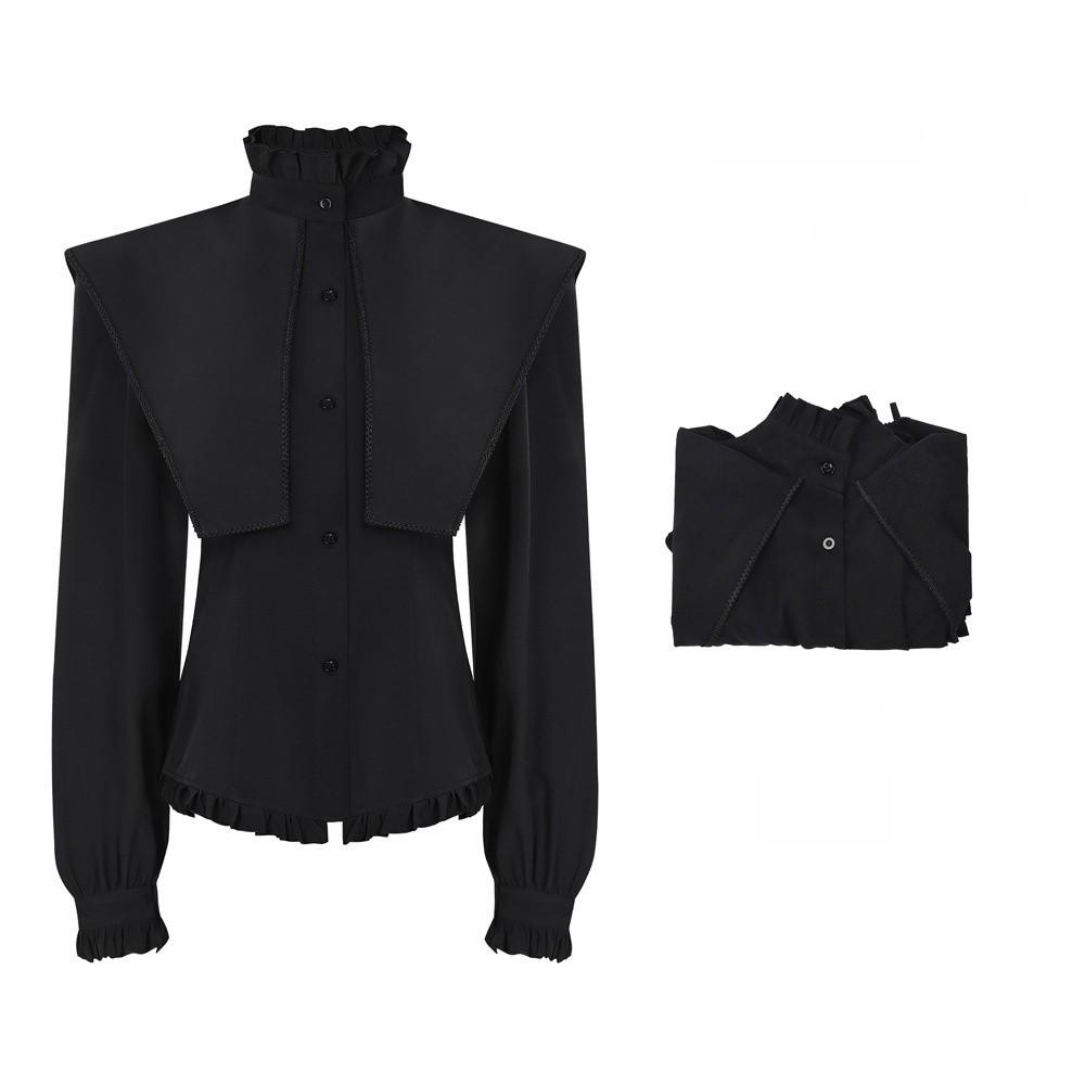 Camisa Medieval Gótica de Lino Para Cosplay y Representaciones Teatrales