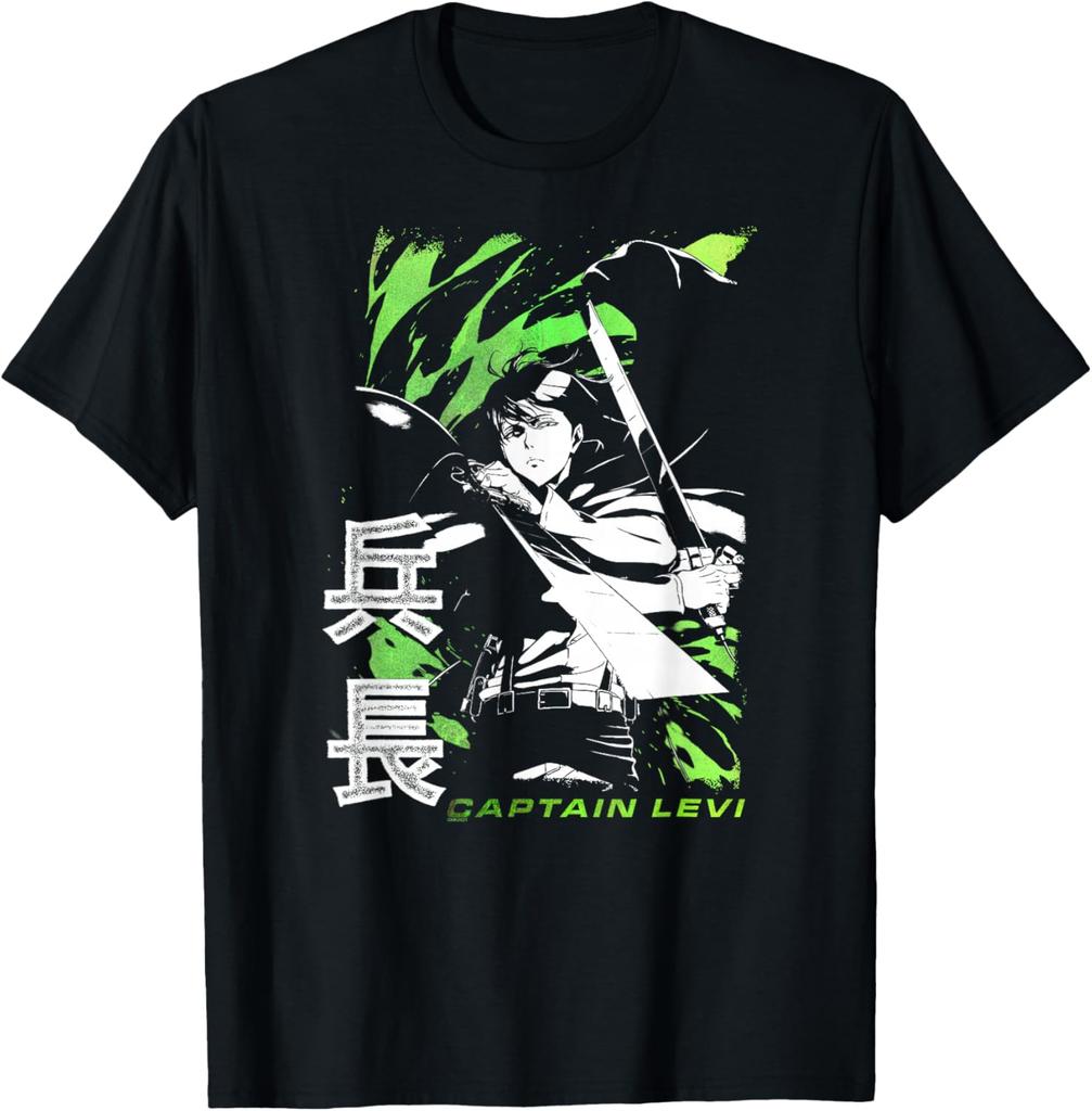 Attack On Titan Season 2 Captain Levi Kanji Aot Anime Fashion Casual Funny Tshirt S6xl Summer