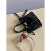IELGY Ladies Messenger Bag Fashion Black Bucket Bag