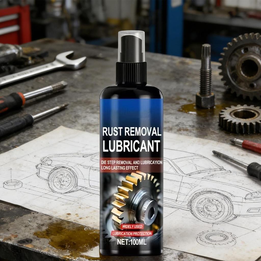 Rust Remover Restore Shine Lubrication 100ml Vehicles Metal Rust Remover for Equipment Maintenance Hinges Chassis Bolts Bicycle