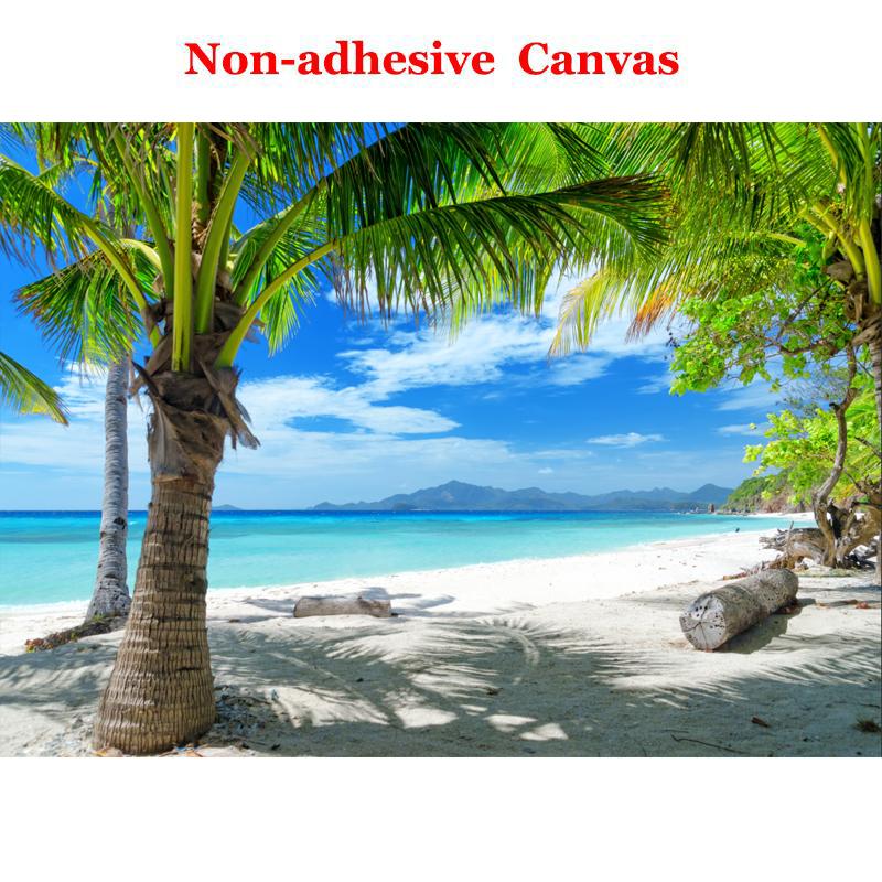 

Custom 3D Mural Mediterranean Modern Minimalist Sea Beach Coconut Wall Painting Sofa Living Room TV Background Photo Wallpaper 300cm (W) x 200cm (H)