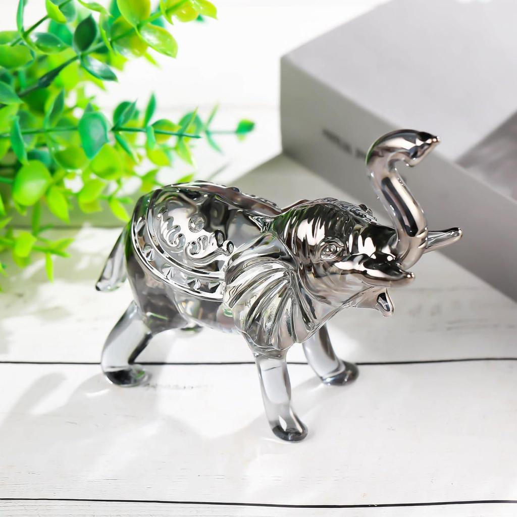 Crystal Elephant Business Gifts: Office Opening Ornaments for Attracting Wealth