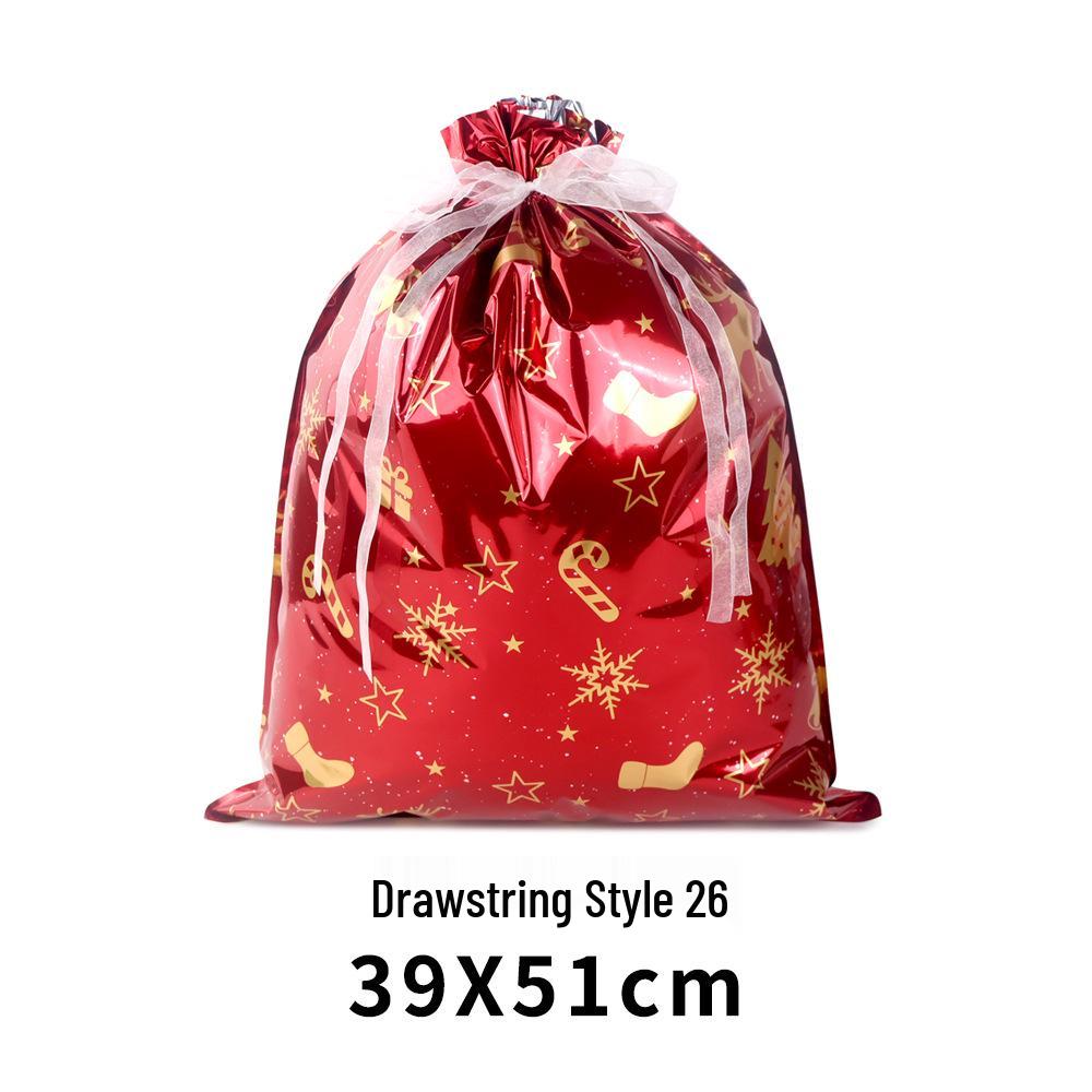 Exclusive Christmas Drawstring Gift Pouch - Festival Candy Bag in Stock