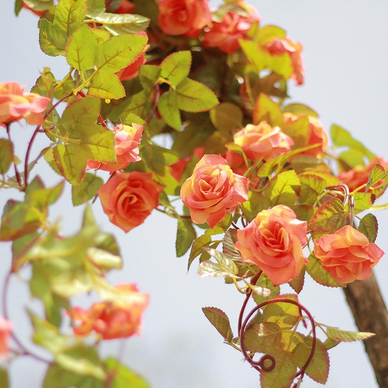 Artificial Rattan Rose Vine for Ceiling & Wall Decor - Wedding & Pipe Covering