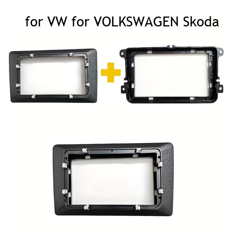 9/10 Inch 2 Din for Frame Kit for VW for VOLKSWAGEN Skoda Seat Universal Auto Stereo Dash Fascia Trim Bezel Faceplate