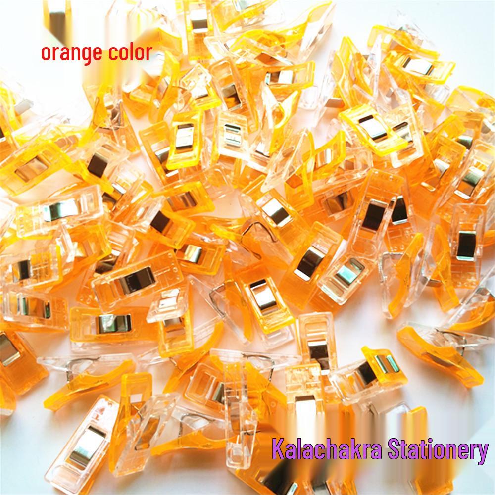 Mini Transparent Sewing Clips with White Strong Edging