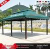 Wrought Iron Outdoor Gazebo Pavilion Canopy for Courtyard, Balcony & Rooftop Garden – Sunshade & Rain Shelter