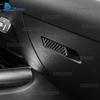 Echter Weicher Kohlefaser Zieraufkleber Für Mercedes Benz A CLA GLA Klasse W177 C118 H247 2020-2025 Beifahrer Ablagefach Schalter Innenraum