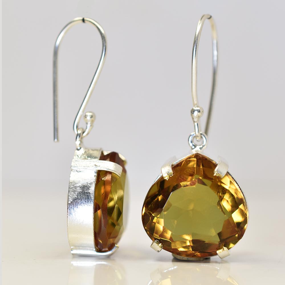 Stunning 70.9 Ct Natural Certified 7 Color Change Alexandrite Pear Earring Pair MY.ER-30-NS
