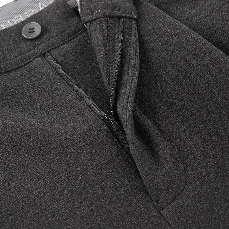 Qipai Men's Brushed Stretch Tapered Cropped Casual Pants