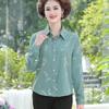 Women Shirt Fashion Floral Print Button Down Shirt Women Large Size Casual Lapel Long Sleeve Top Elegant Evening Gown