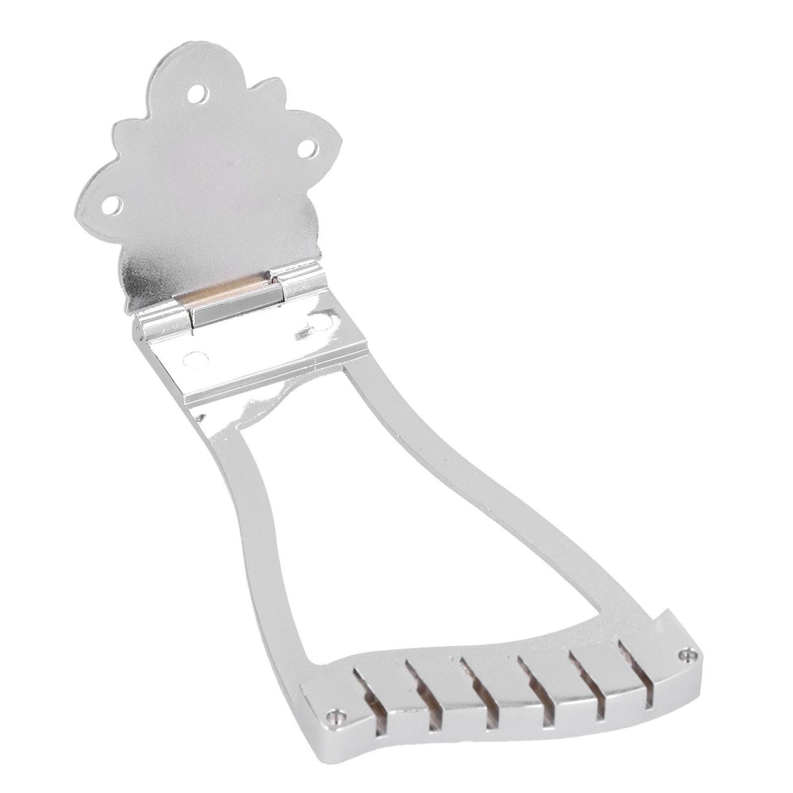 Bridge Tailpiece Replacement for Electric Jazz Guitar Musical Instrument AccessoriesSilver