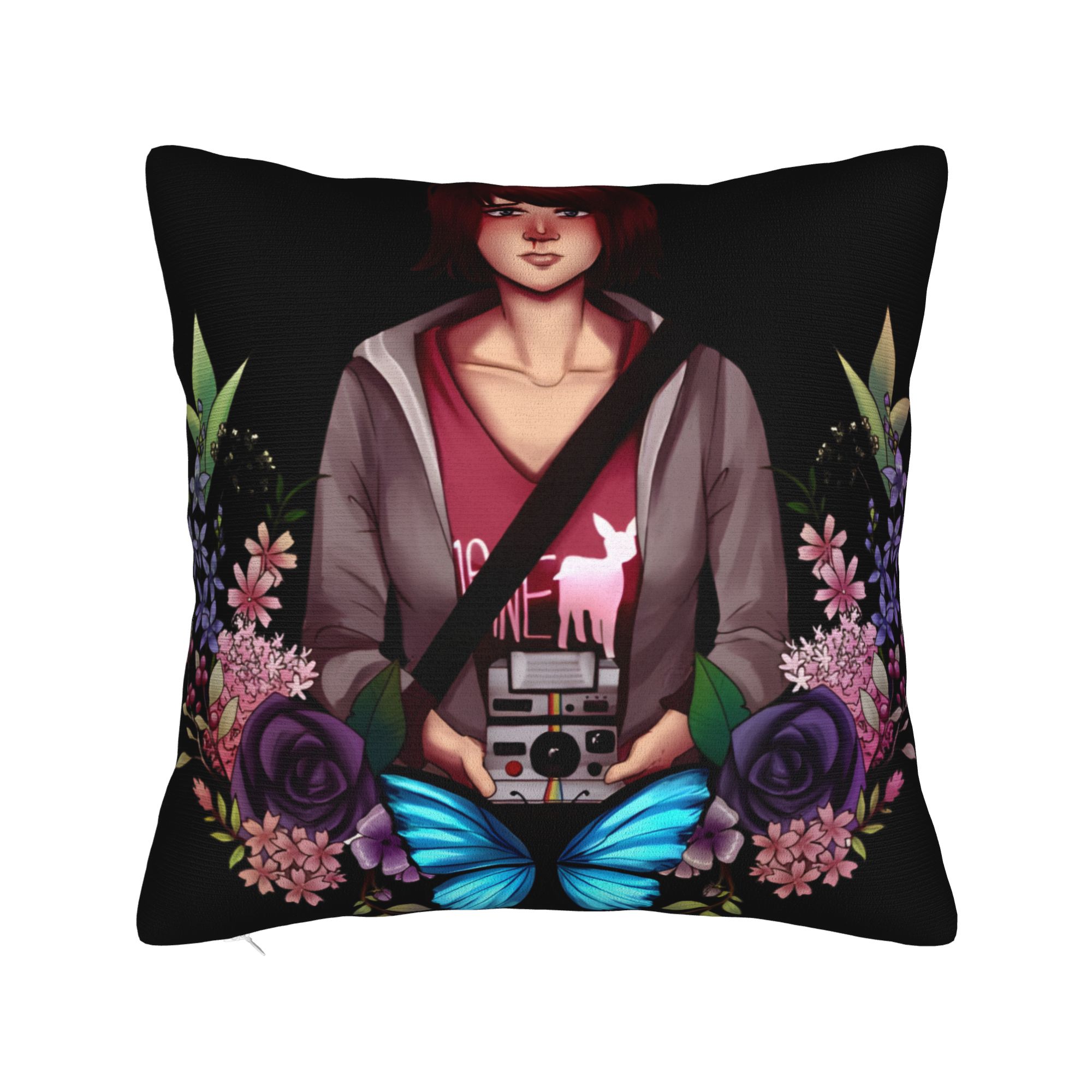 Life Is Stranges Pillow Case Comfy Pillow Cover For Sofa Car Home Decor Morden Pillowcases Peach skin 18*18(CM)-1Pcs
