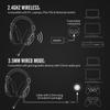 NUBWO G03 Wireless Gaming Headset, Noise Cancelling Over Ear Headphones with Mic 17H Long Lasting Battery 2.4G Wireless Wired Bass Surround