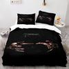 Horror Theme Duvet Cover Set Gothic Spooky Bedding Set for Teens Adult Men Terror Halloween Quilt Cover King/Queen/Full Size