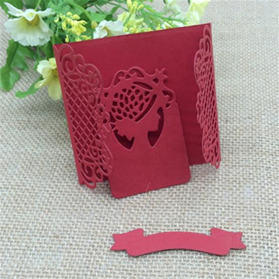 Flower Vine Lady Metal Cutting Die Scrapbooking DIY Paper Craft Card Making Mold