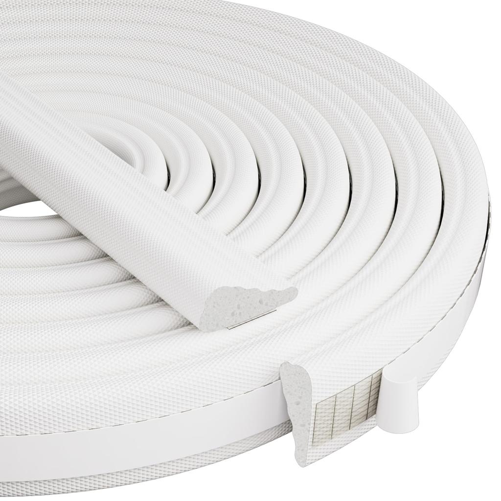 118" Wedge Shape Foam Window Weather Strip Door Seal Strip Soundproof Frame Winter Insulation