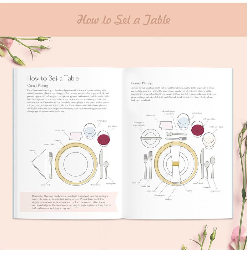 A5 Wedding Planning Notebook with Natural Pages and Hardcover
