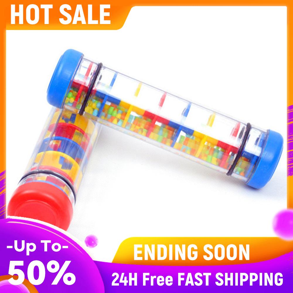 

Rainbow Raindrop Sound Toy Plastic Random Color Hourglass Educational Toys Portable Lightweight Montessori for Festival Display China Mainland