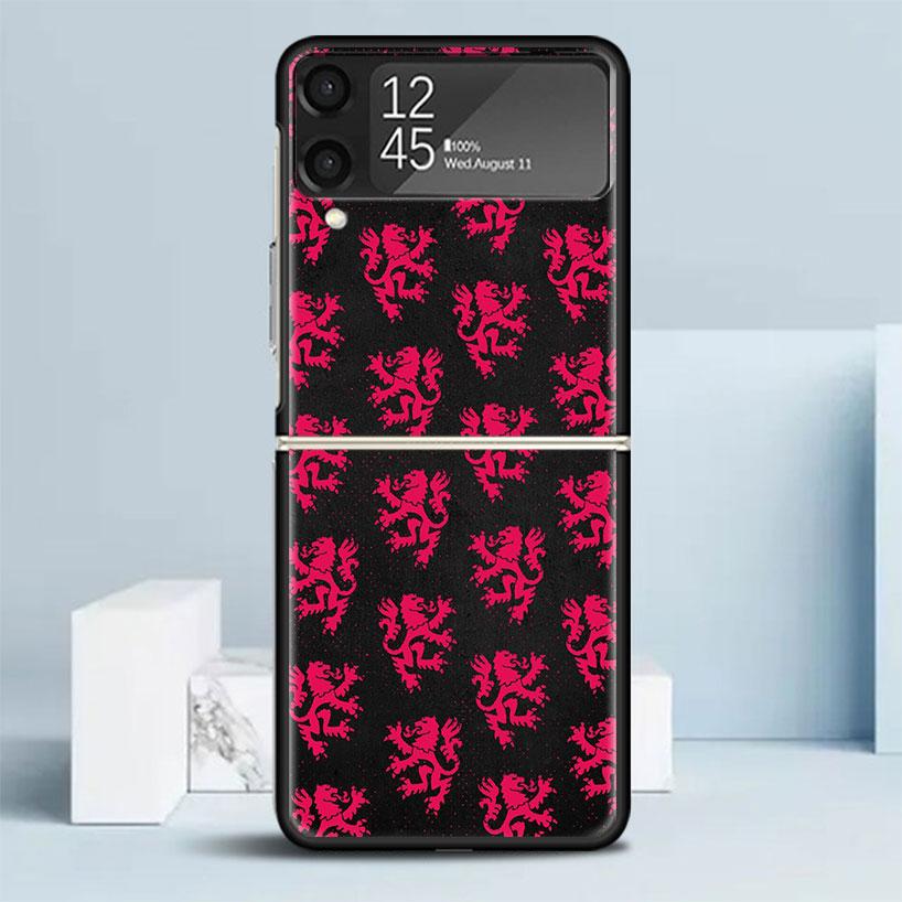 

F-Fashion RBD R-Rebelde Black Cover for Samsung Galaxy Z Flip 7 6 5 4 3 5G Phone Case Flip7 Flip6 Flip5 Flip4 Flip3 Pattern Case Samsung Z Flip 6