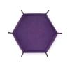 Hexagonal PU Leather Dice Tray - Board Game Accessories & Sundries Storage Box