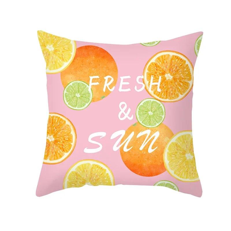 Cartoon Fruit Pillowcase Office Cushion Cover Living Room