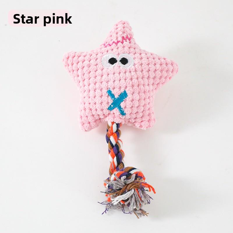 Hund Geräusche machendes Spielzeug - Reißfestes Samt Plüsch Baumwollseil Spielzeug für Unterhaltung und Entspannung.