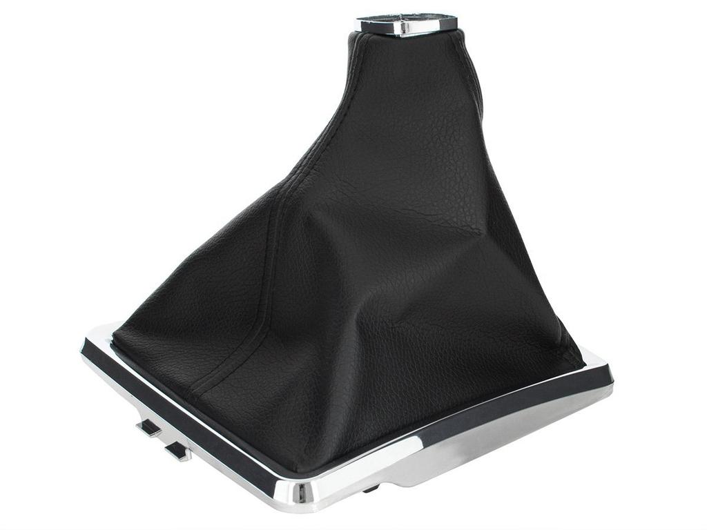 Opel Zafira B 05-15 Gear Shift Rod Protective Boot, Black + Large Chrome Frame
