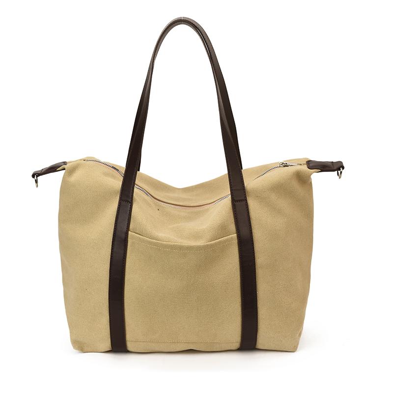 

Stylish Canvas Shoulder Bag for Women with Wide Strap and Spacious Design хаки