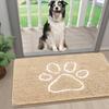Olanly Dog Door Mat For Muddy Paws Quick Dry Chenille Mud Mat For Dogs Absorbent Dirt Trapper Non-Slip INdoor Door Mat For Floor