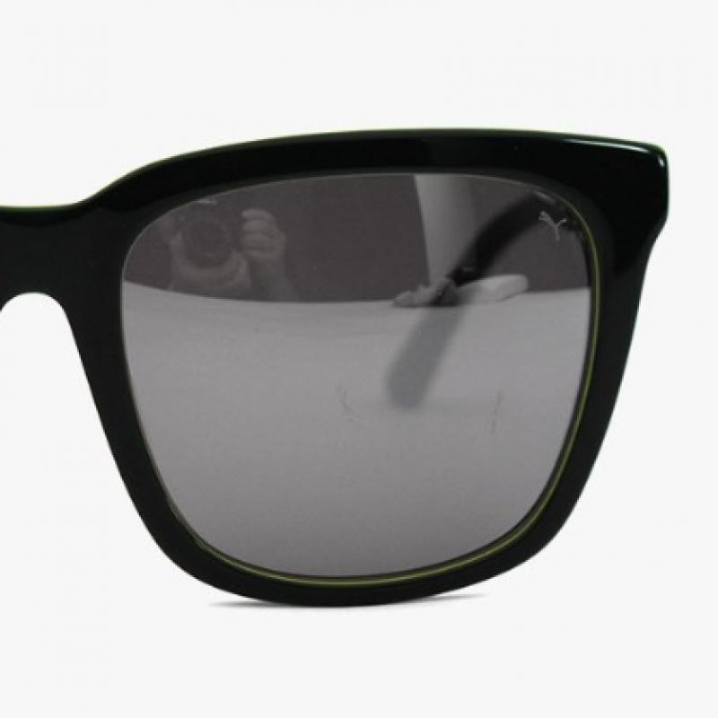 Puma Square Horn Rimmed Over Asian Fit Mirror Sunglasses 9