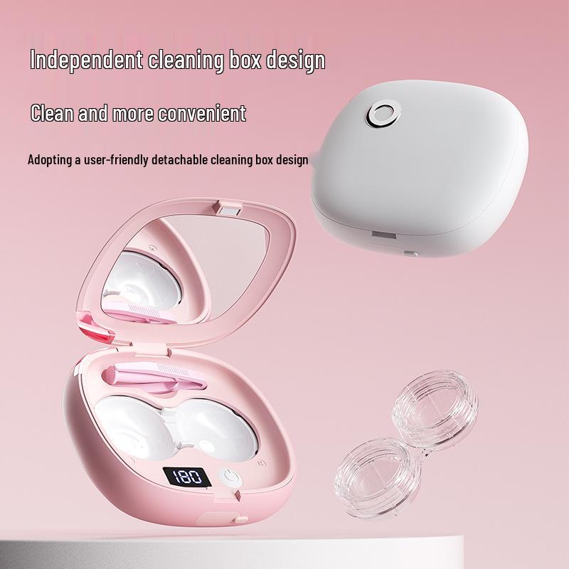 Portable Automatic Contact Lens Cleaner & Sterilizer: Intelligent Electric Cosmetic Lens Case