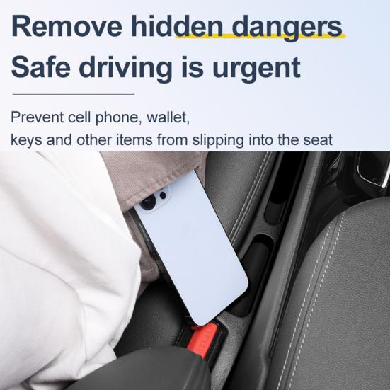 2 ks Výplně mezer v autosedačkách Držáky na telefon Velkokapacitní Univerzální Snadná instalace Výplně mezer v bočních sedadlech auta Organizér do konzoly