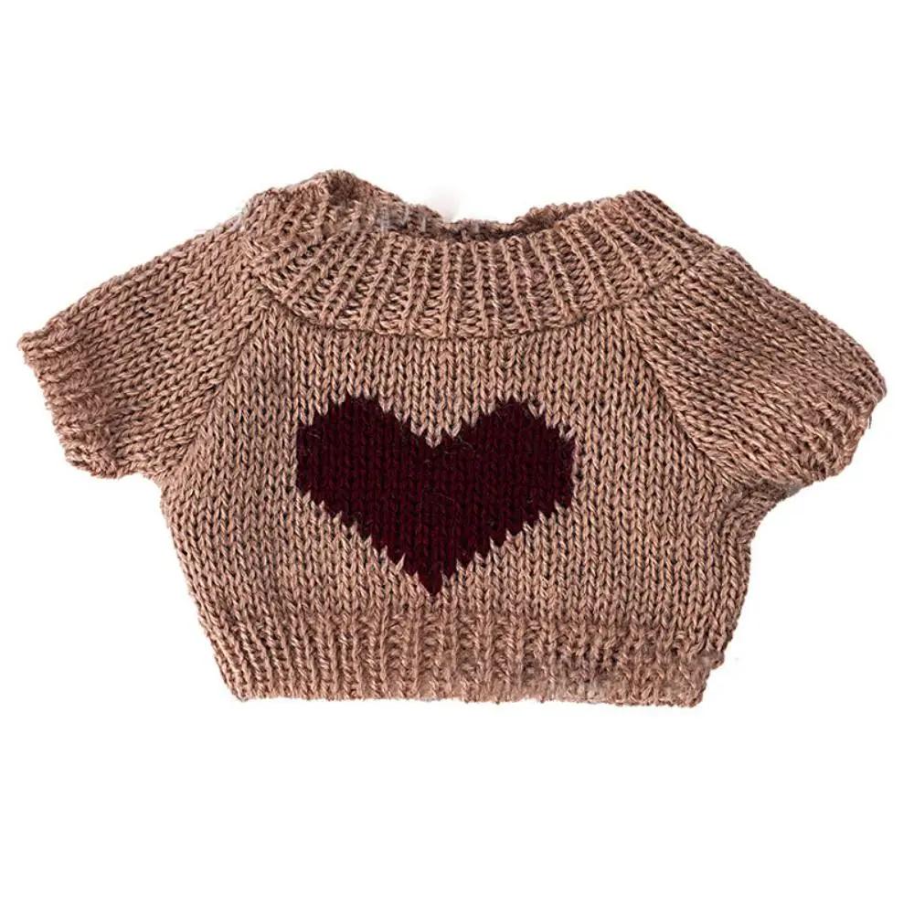 20CM Doll Clothes Knitted Sweater Christmas Santa Claus Warm Tops Outfits For Idol Dolls Accessories Plush Toys Clothe Accessory