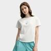 Fila X M.C. ESCHER Heritage Series Round Neck Comfortable Pullover Short Sleeve T-Shirt Women T-Shirt Cloud-White F11W538107F-WT