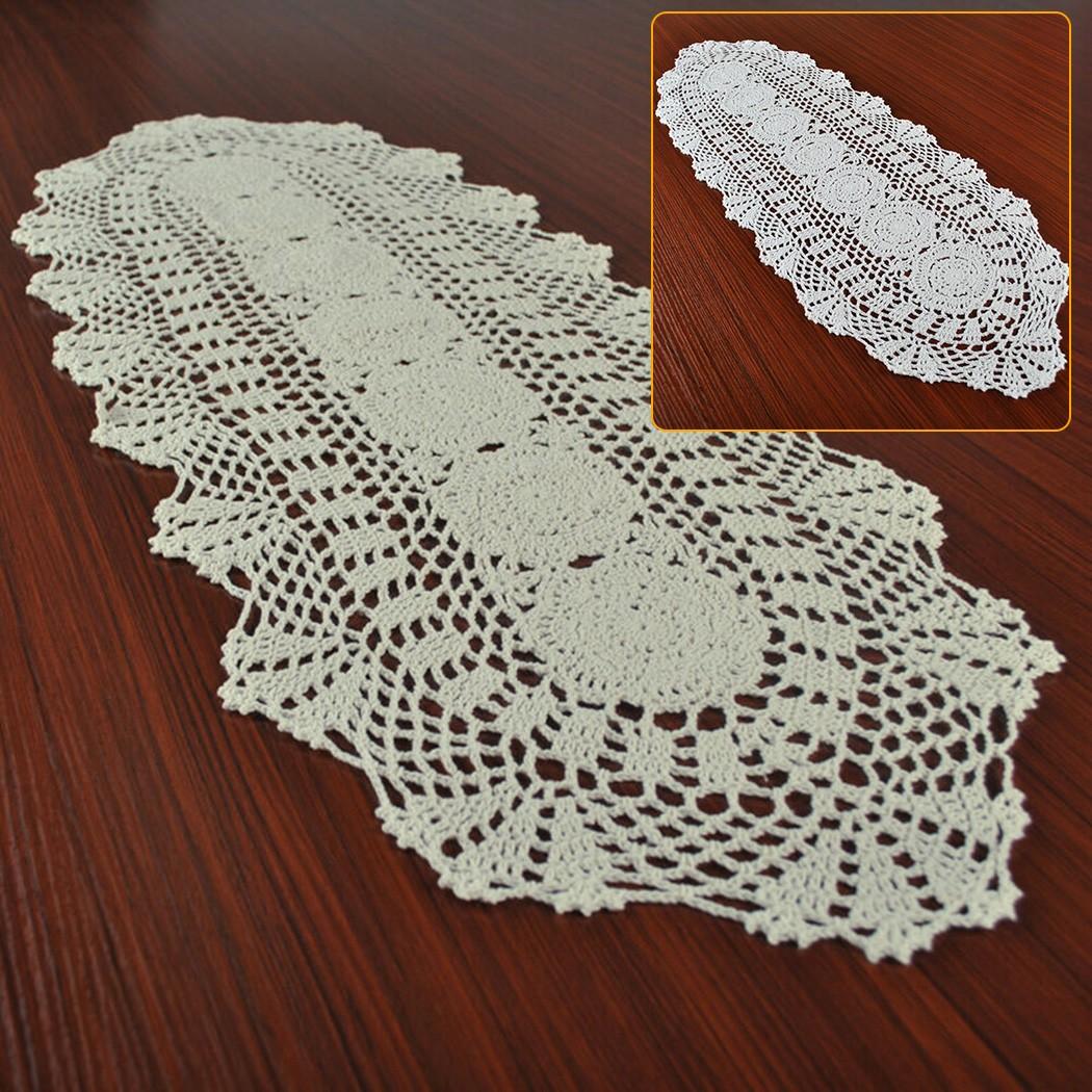 

Table Runner Floral Tablecloth 30x80cm Dining table бежевий