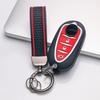 Key Fob Cover for Alfa Romeo Romeo Giulia Stelvio Mito3 Giulietta with Keychain Anti-Scratch Surface Shockproof Structure Soft Grip Texture