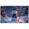 Winter Wonderland Backdrop Festive Lights Frosty Scene Banner Festive Background Top Hat Design Winter Display For Winter Xmas