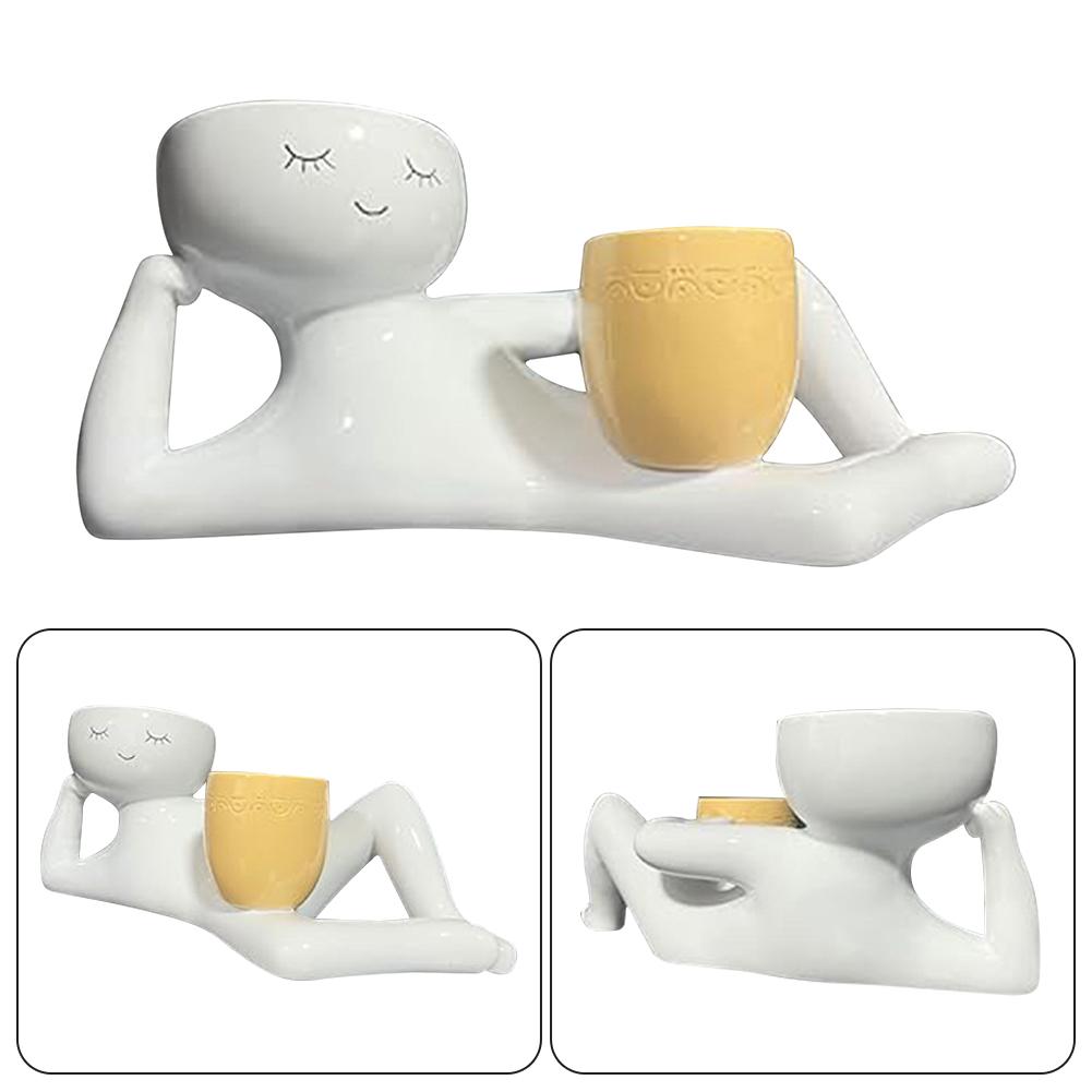 Creative Flowerpot Succulent Planter Flower Pot Cute Face Plant Pot Small Succulent Planter For Small Decorative Houseplants