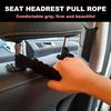 2Pcs Headrest Grab Handles, Car Front Rear Seat Back Roll Bar Grip Handles Kit, Nylon Grab Handl With Headrest Mounted, Heavy Duty Automotive