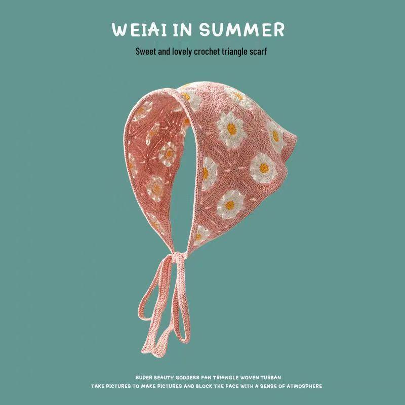 Spring & Autumn Korean-Japanese Sweet Girl Triangle Scarf Headband