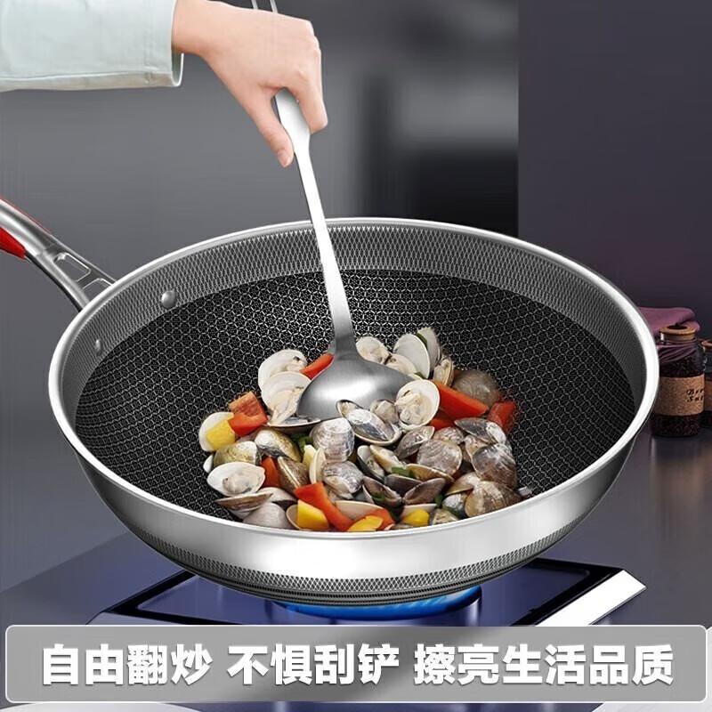 Kangbach 5th Gen Non-Stick Honeycomb Stainless Steel Wok