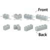 City Friends Wall Figures Bricks DIY Construction MOC Building Blocks Thick 1x2 1x3 1x4 L Dots Compatible Leduo 98283 15533