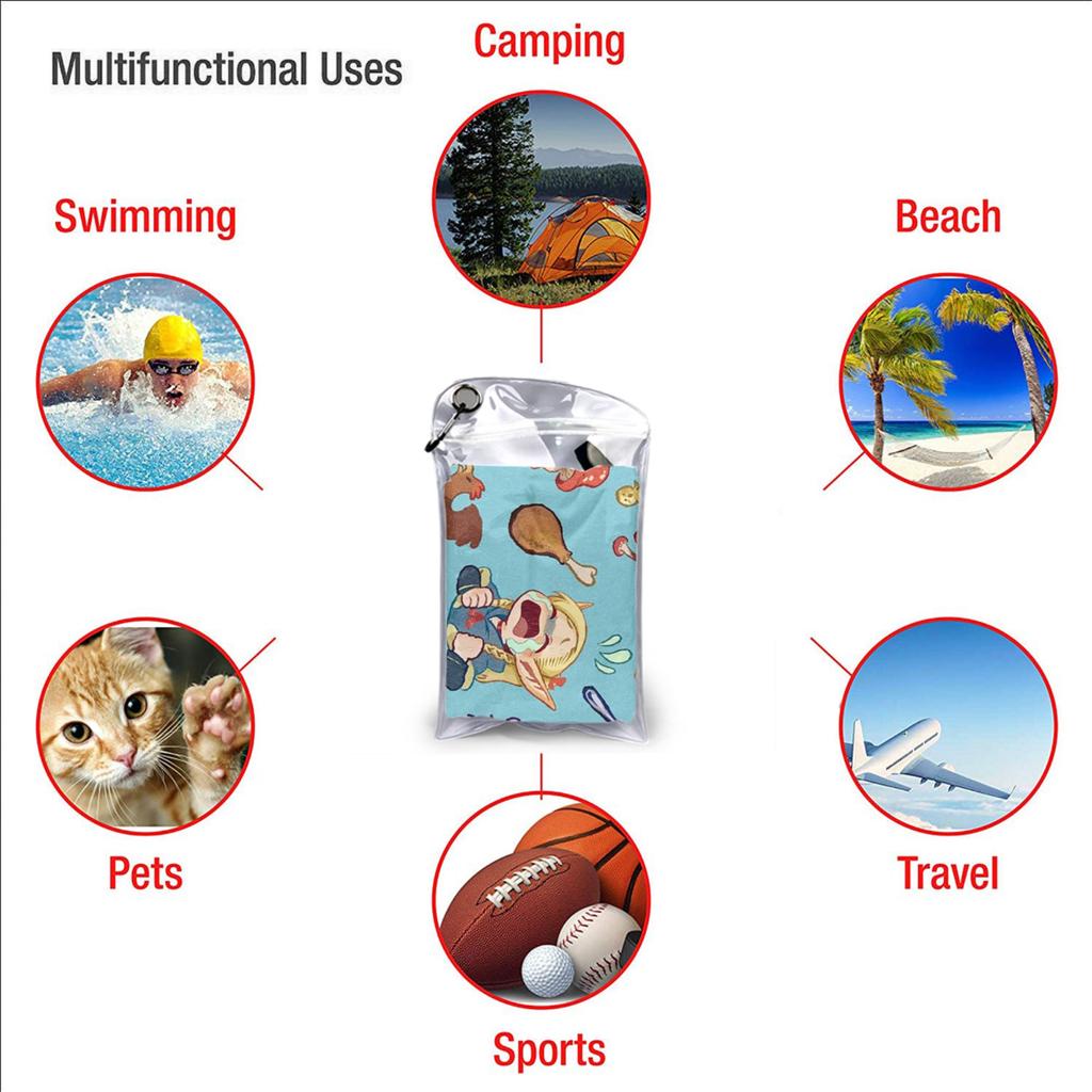 Delicious In Dungeon Beach Towel Soft Microfiber Quick Dry Absorbent Quick Towels For Yoga