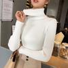 Womens Autumn Sweaters Slim Long Sleeve High Neck Knit Pullover Sexy Slim Sweater Tops