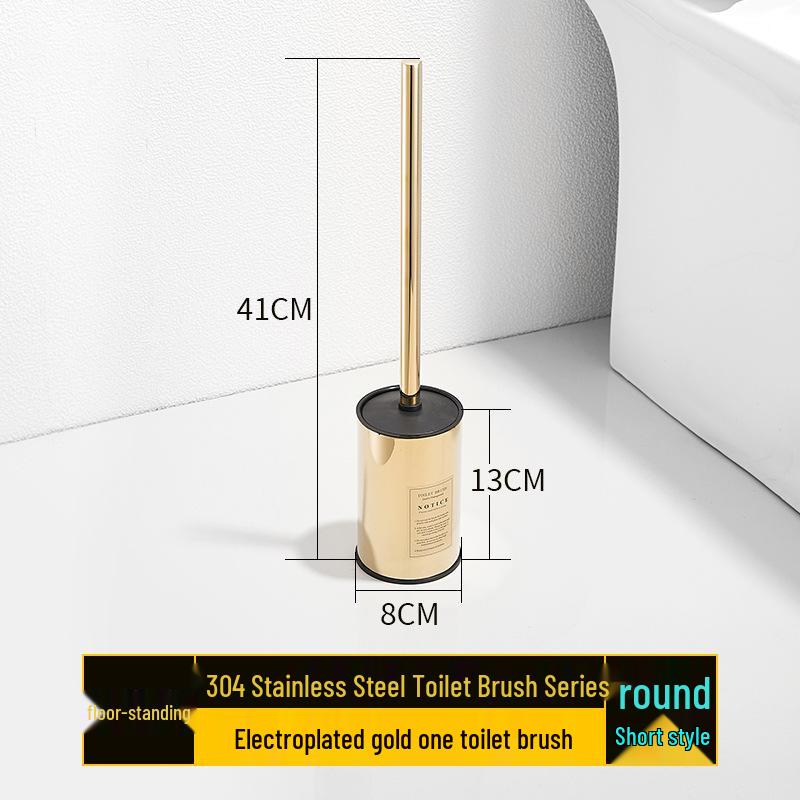 Nerezová ocel Stojací sada WC štětky - Štětka pro čištění bez mrtvého úhlu