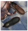 Men's Genuine Leather Breathable Casual Shoes - Versatile Retro Design, Soft Sole, Large Size, Fashionable and Comfortable.