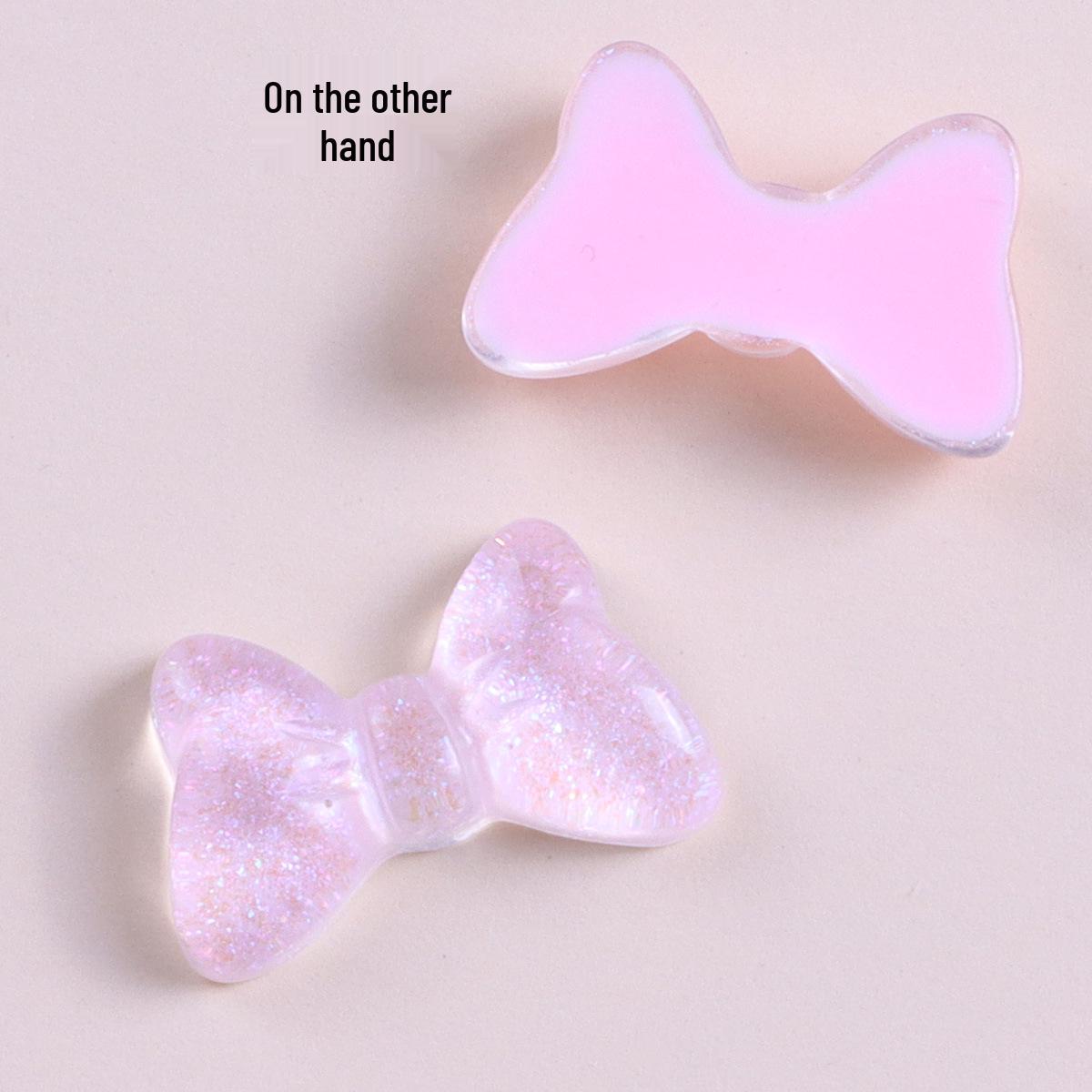 Color-Changing Dragon Butterfly Glitter Bow Patch for DIY Earrings, Hair Accessories & Phone Cases