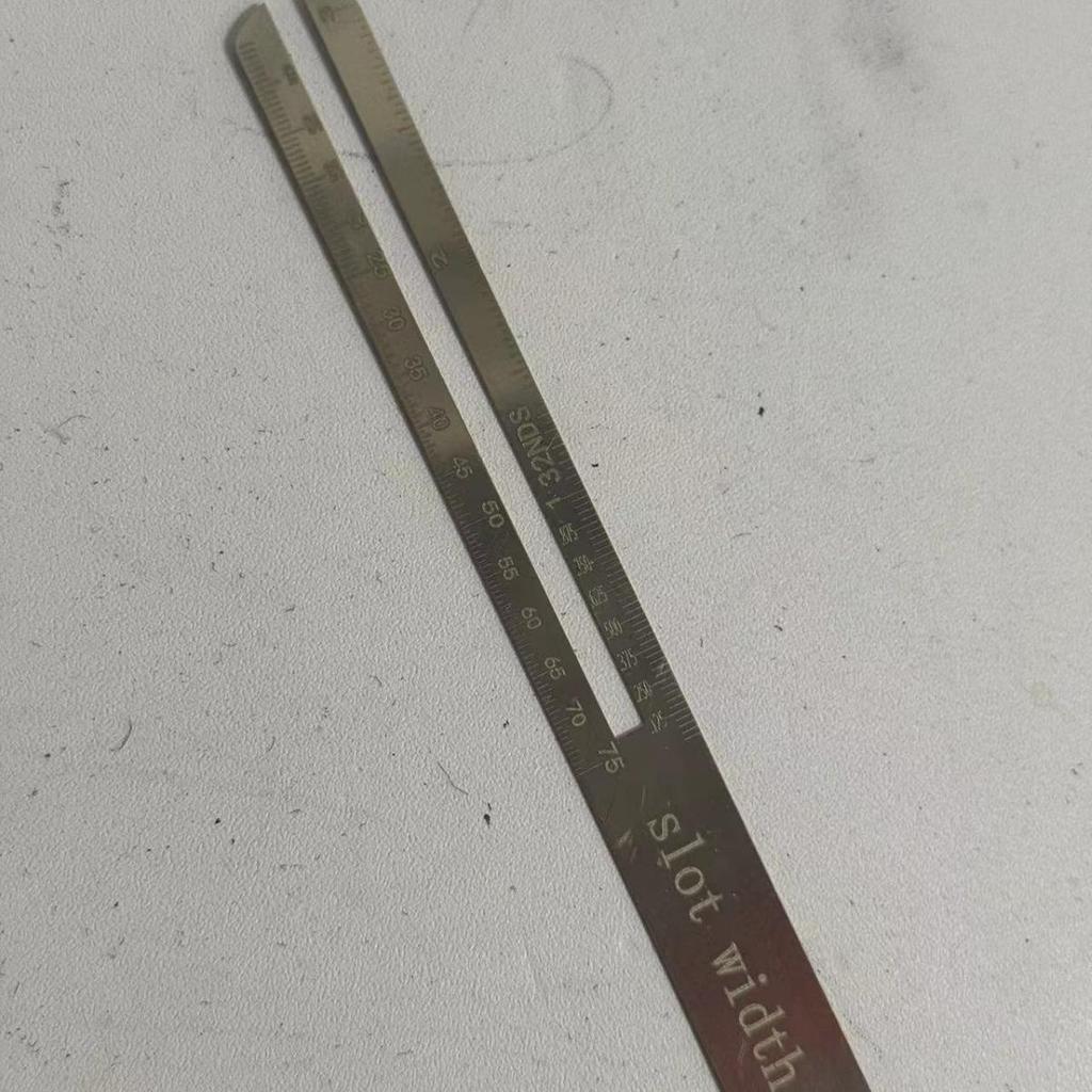 Guitar Fret Installation Ruler, 0.080 & 0.125 Inches Tool