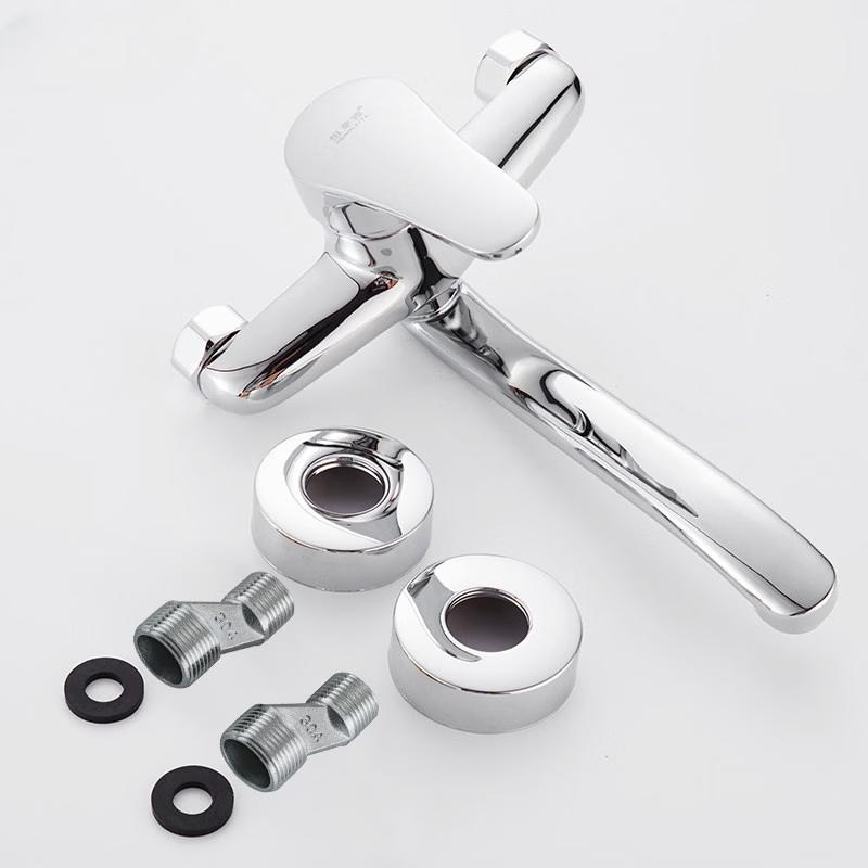 Palace Family Wall-Mounted Brass Kitchen Sink Faucet